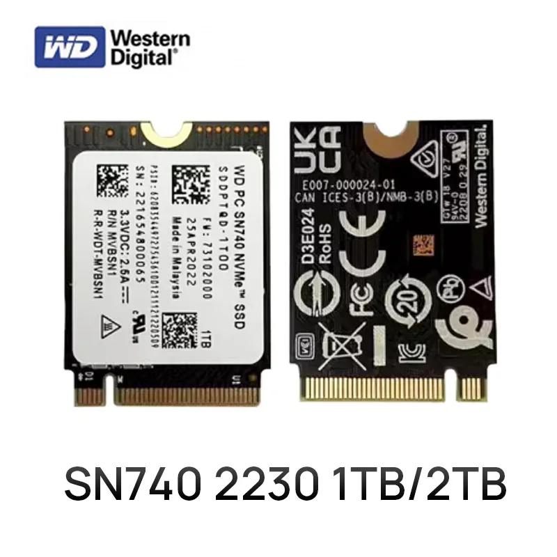   WD SN740 M.2 2230 SSD, 1TB 2TB NVMe PCIe Gen4 x4, ũμƮ ǽ  X ǽ Ʈ 3  ũ ROG ٸ